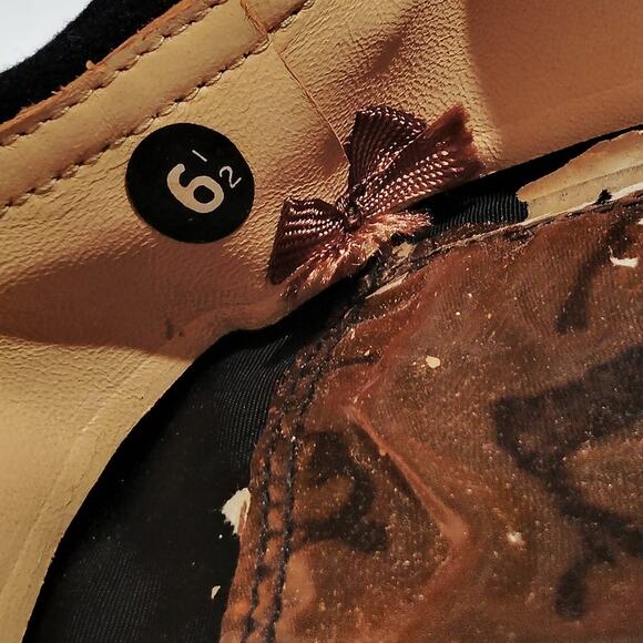 WWII–Korean War Era Formal Wool Cap – Size 6-1/2, Gold “U.S. NAVY”, Black Band - Picture 7 of 7